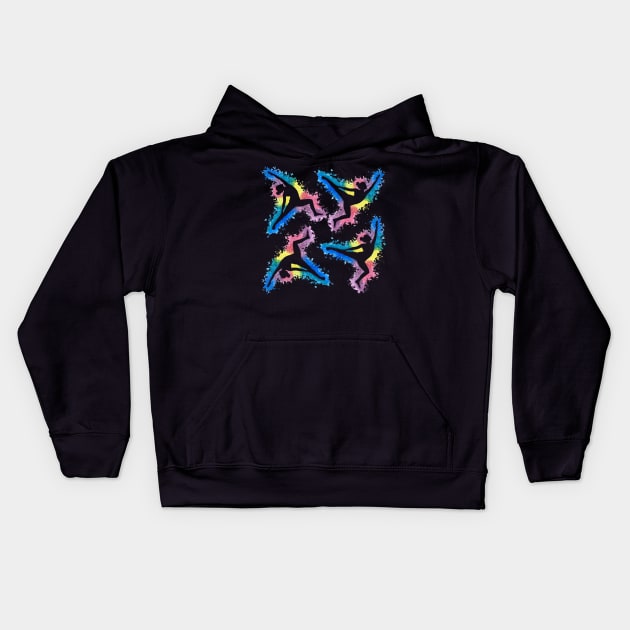 Yoga print Kids Hoodie by B-ARTIZAN